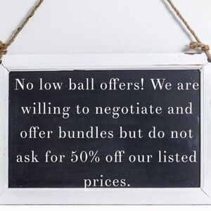 No 50% off offers accepted.